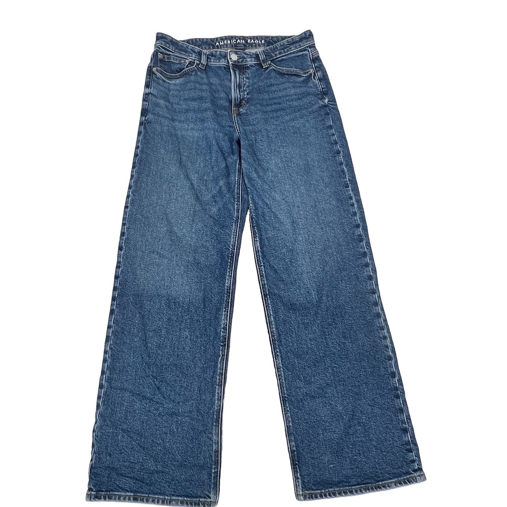 American Eagle Stovepipe Jeans Womens 4 Dark Wash Stretch Blue Denim 29x30